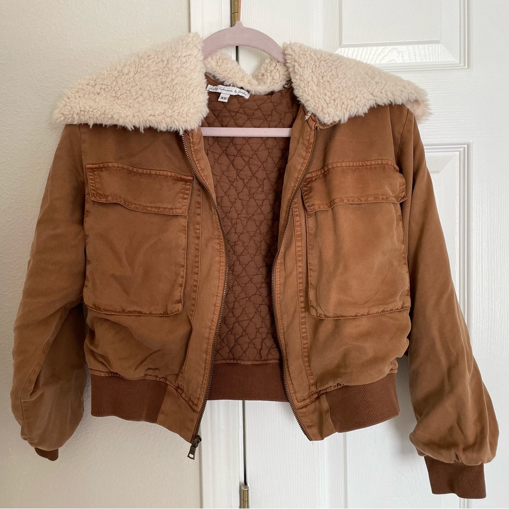 Cropped Bomber Jacket